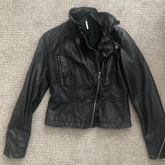 Free People Jackets & Blazers - Free People Leather Jacket